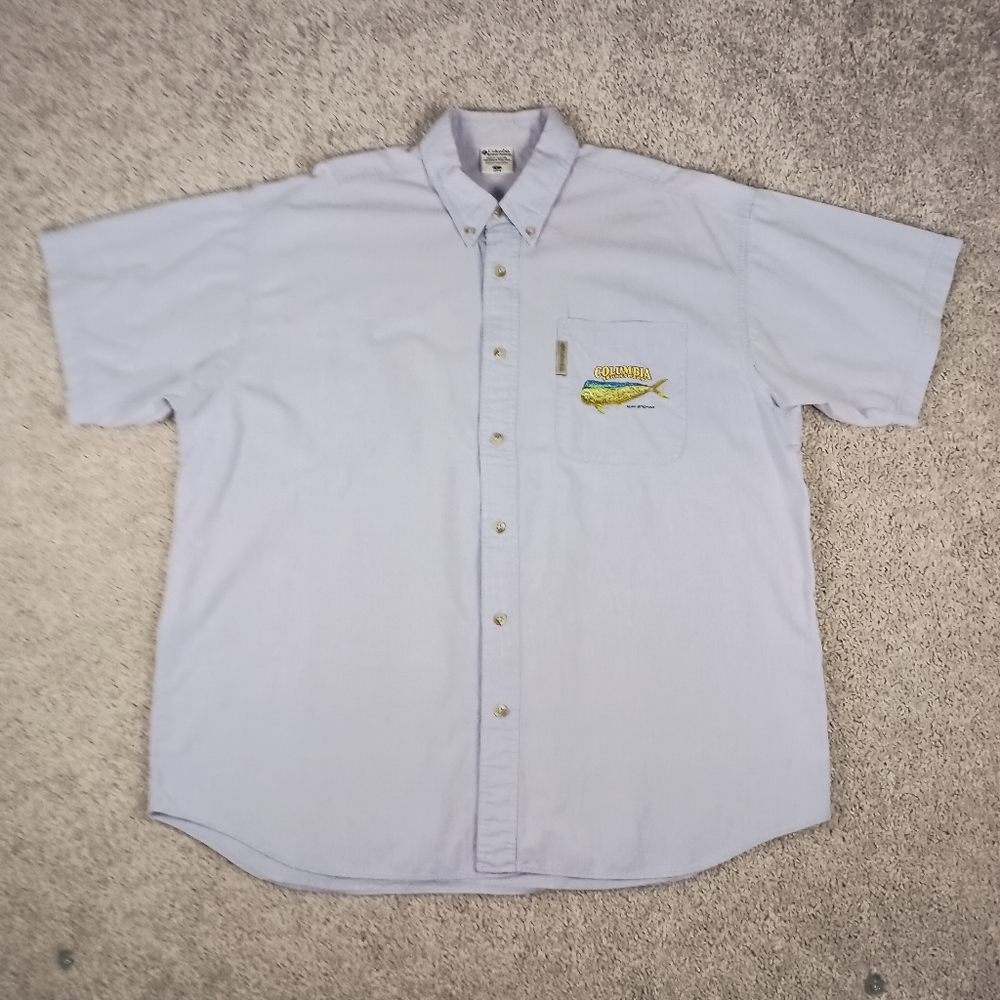 Columbia PFG‎ Embroidered Mahi Mahi Mens Shirt L - Picture 2 of 13